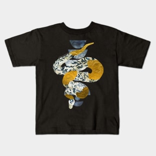 Delft Porcelain Snake Negative Painting Kids T-Shirt